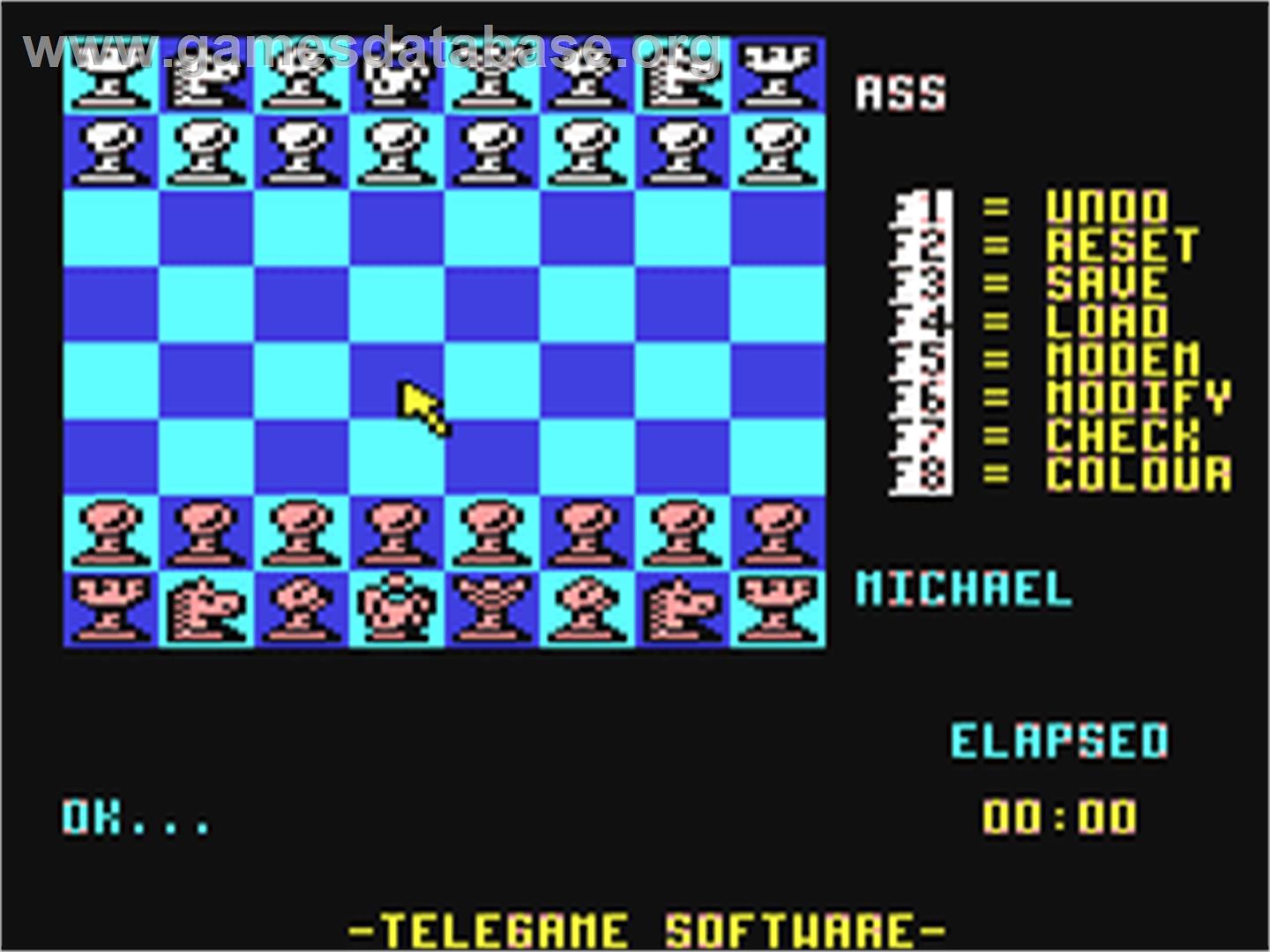 Tele-chess - Commodore 64 - Artwork - In Game