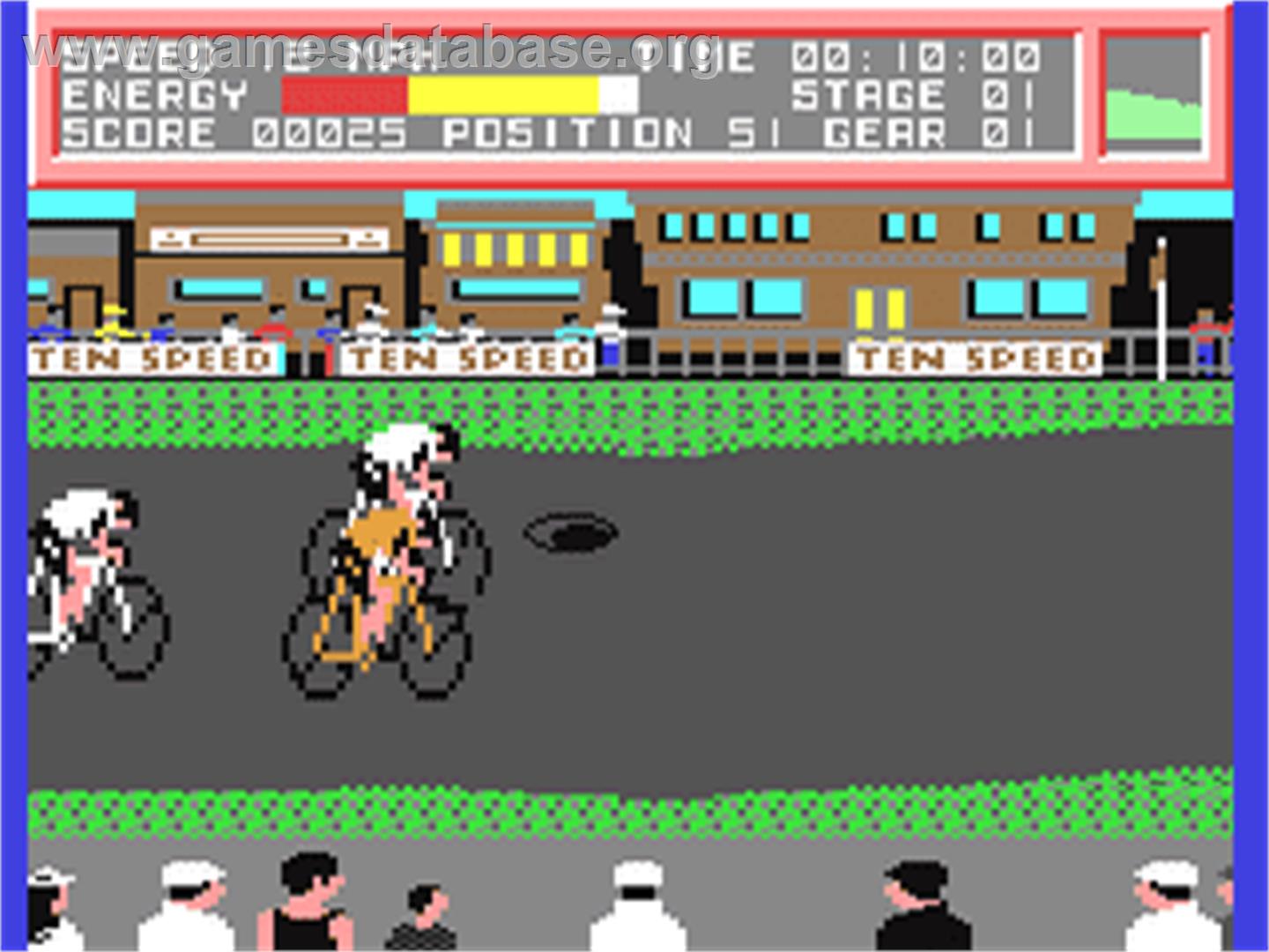 Ten Speed - Commodore 64 - Artwork - In Game