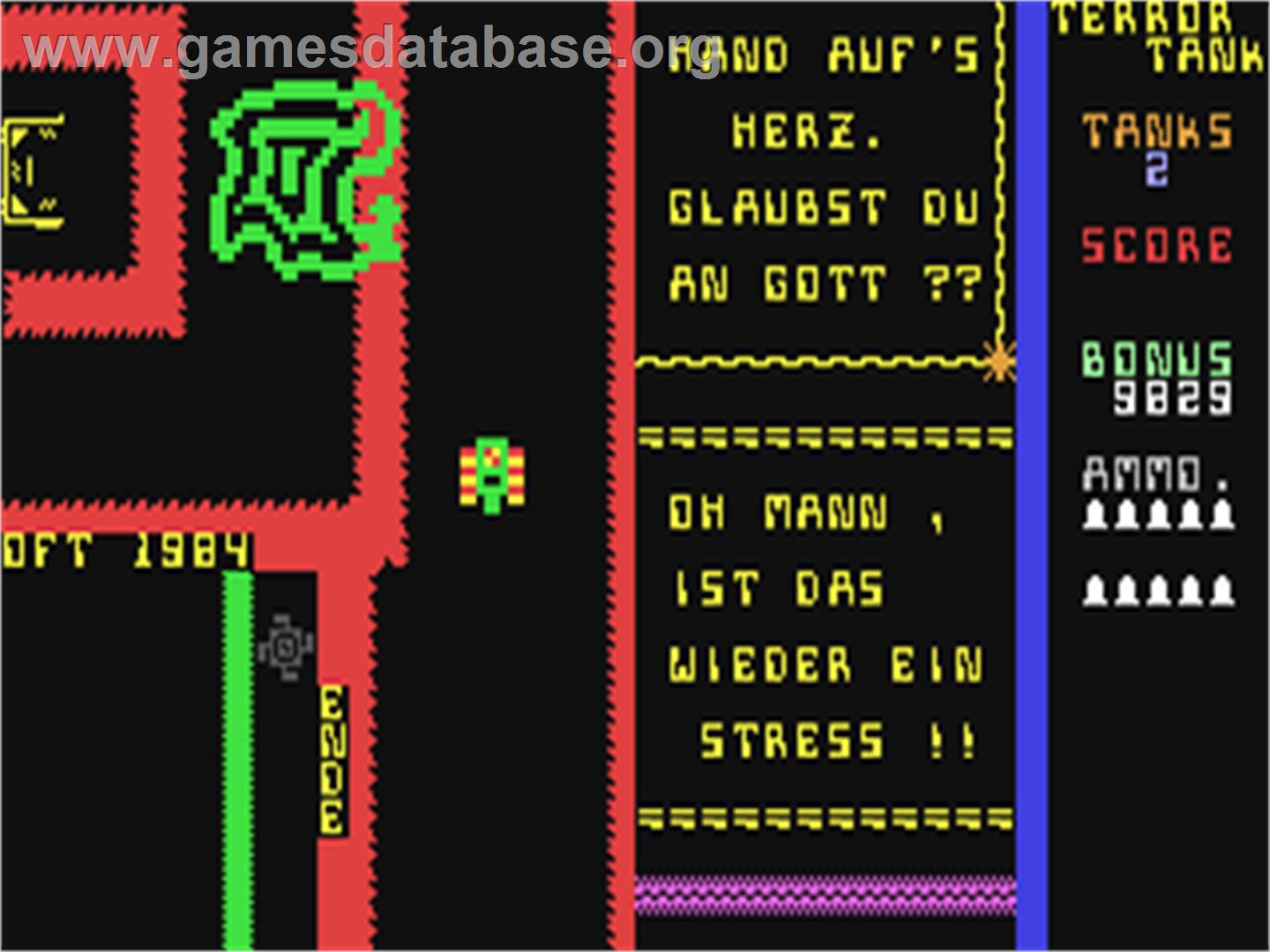 Terror Tank - Commodore 64 - Artwork - In Game