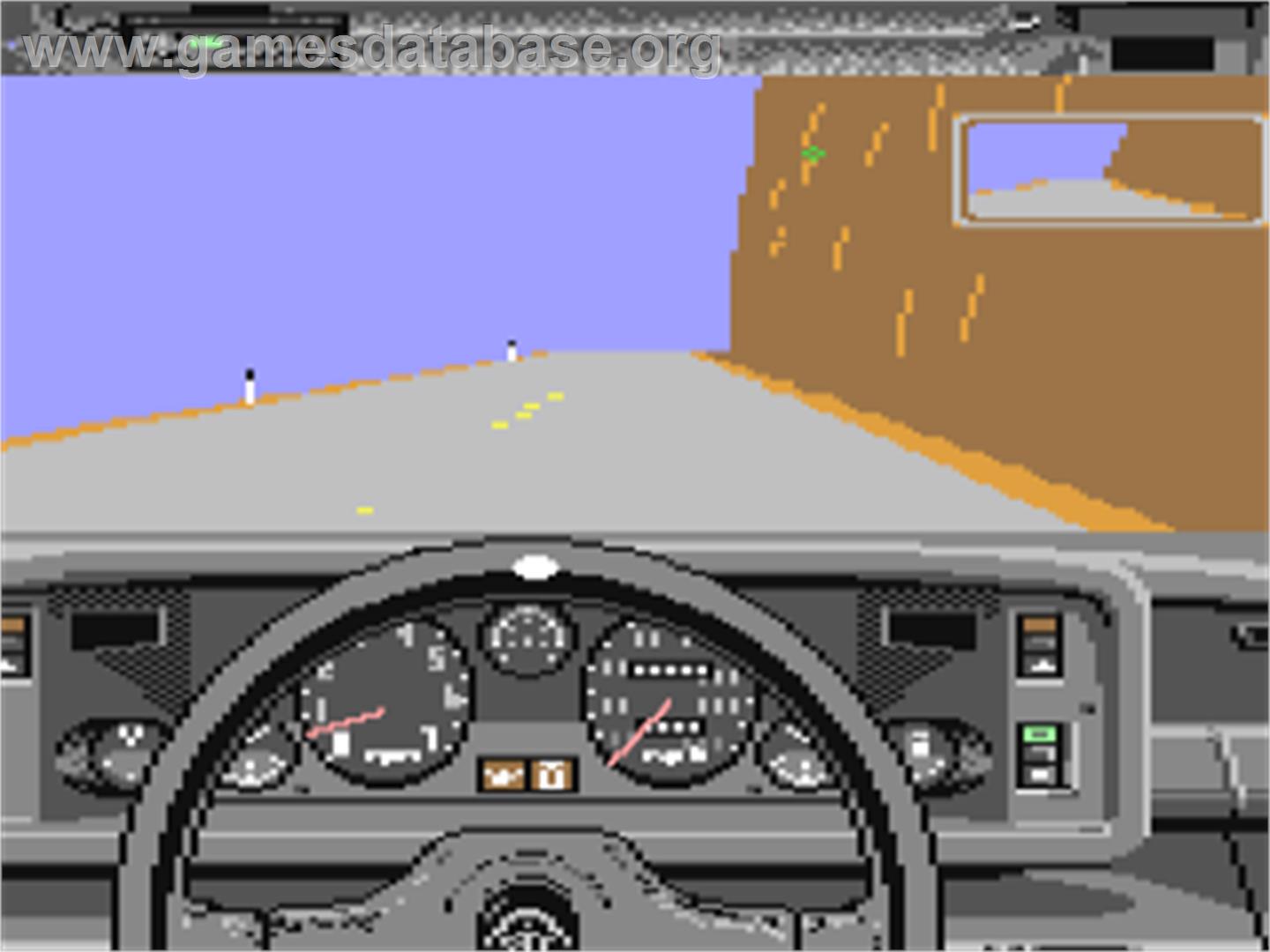 Test Drive - Commodore 64 - Artwork - In Game