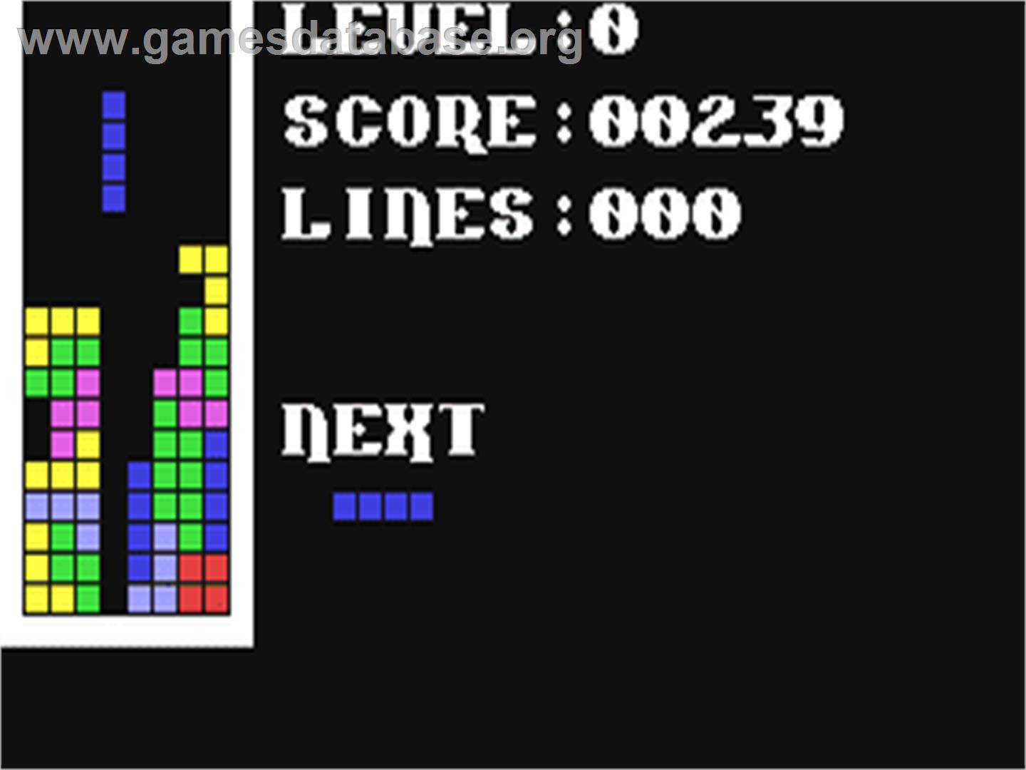 Tetris Original - Commodore 64 - Artwork - In Game