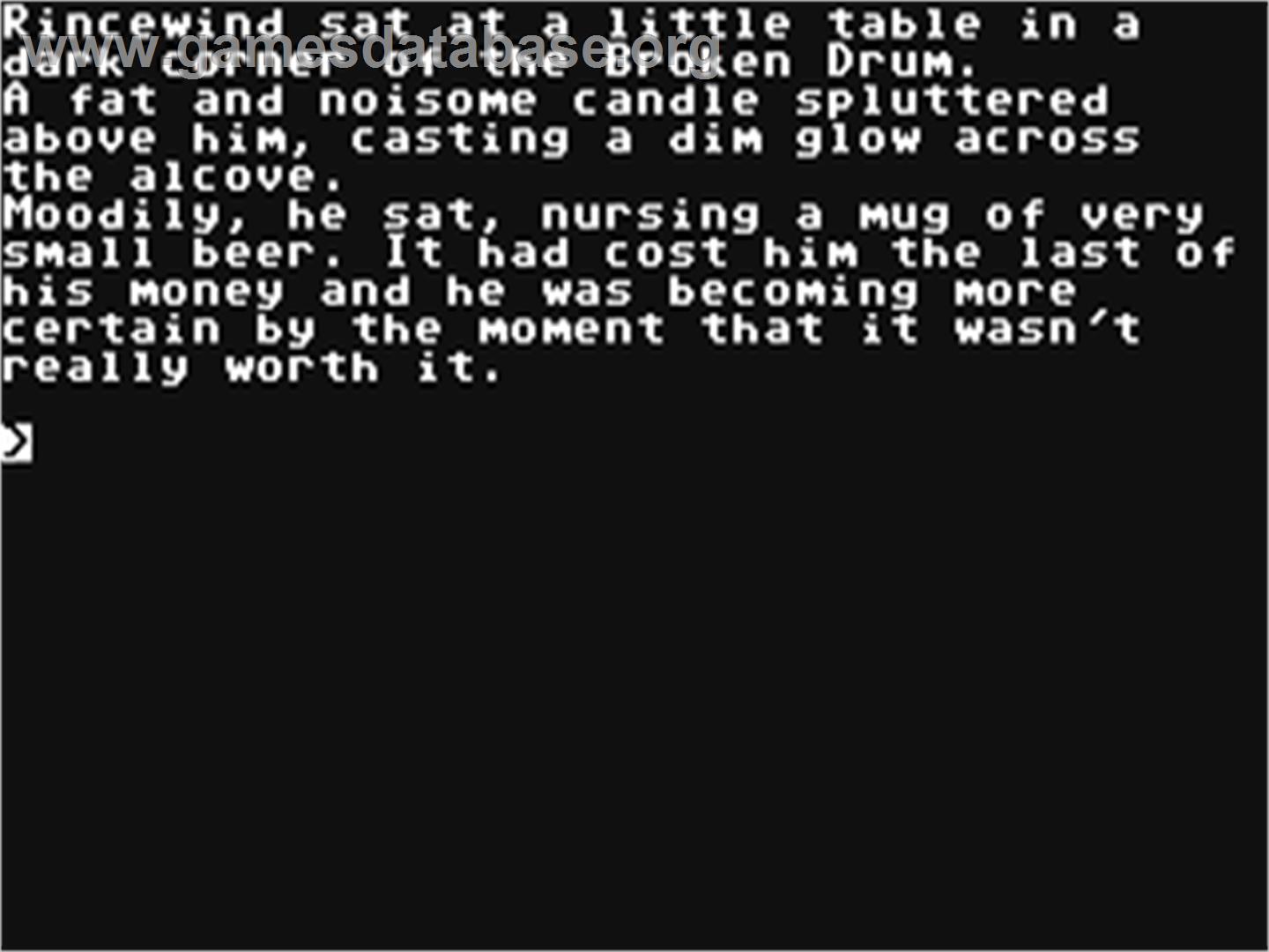 The Colour of Magic - Commodore 64 - Artwork - In Game