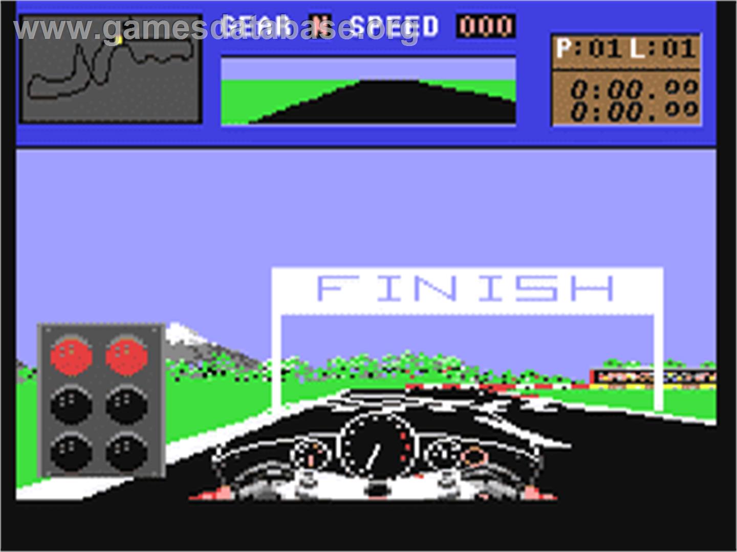 The Cycles: International Grand Prix Racing - Commodore 64 - Artwork - In Game