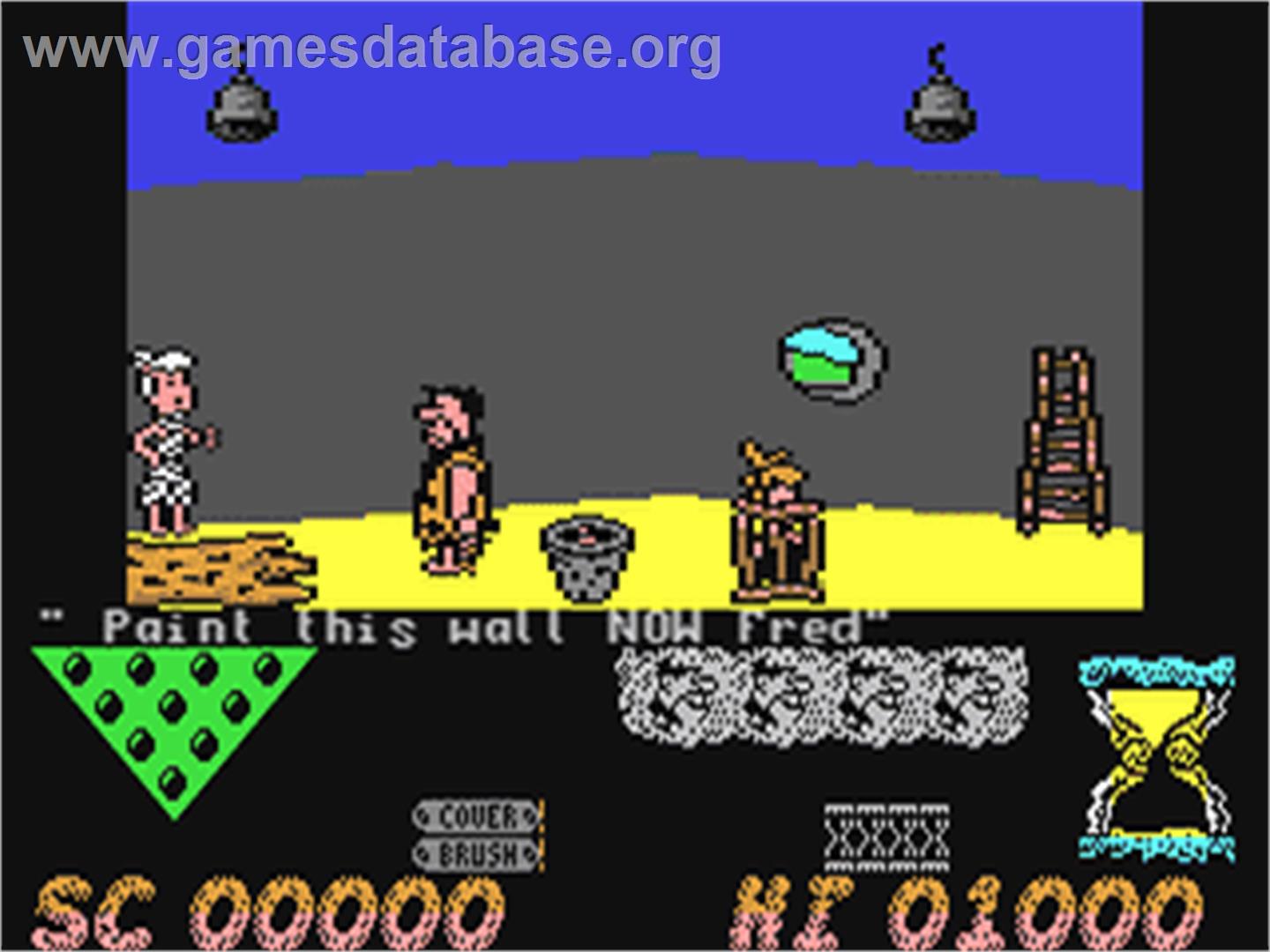 The Flintstones - Commodore 64 - Artwork - In Game