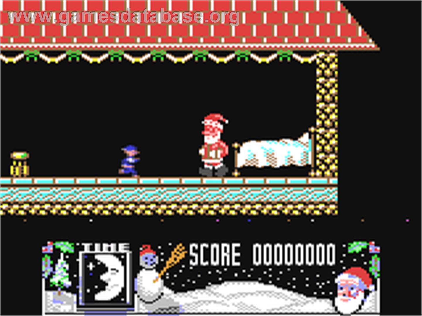 The Official Father Christmas - Commodore 64 - Artwork - In Game