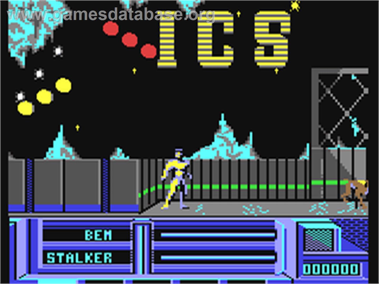 The Running Man - Commodore 64 - Artwork - In Game