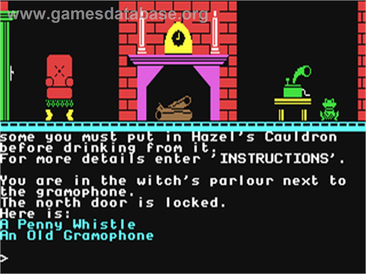 The Witch's Cauldron - Commodore 64 - Artwork - In Game