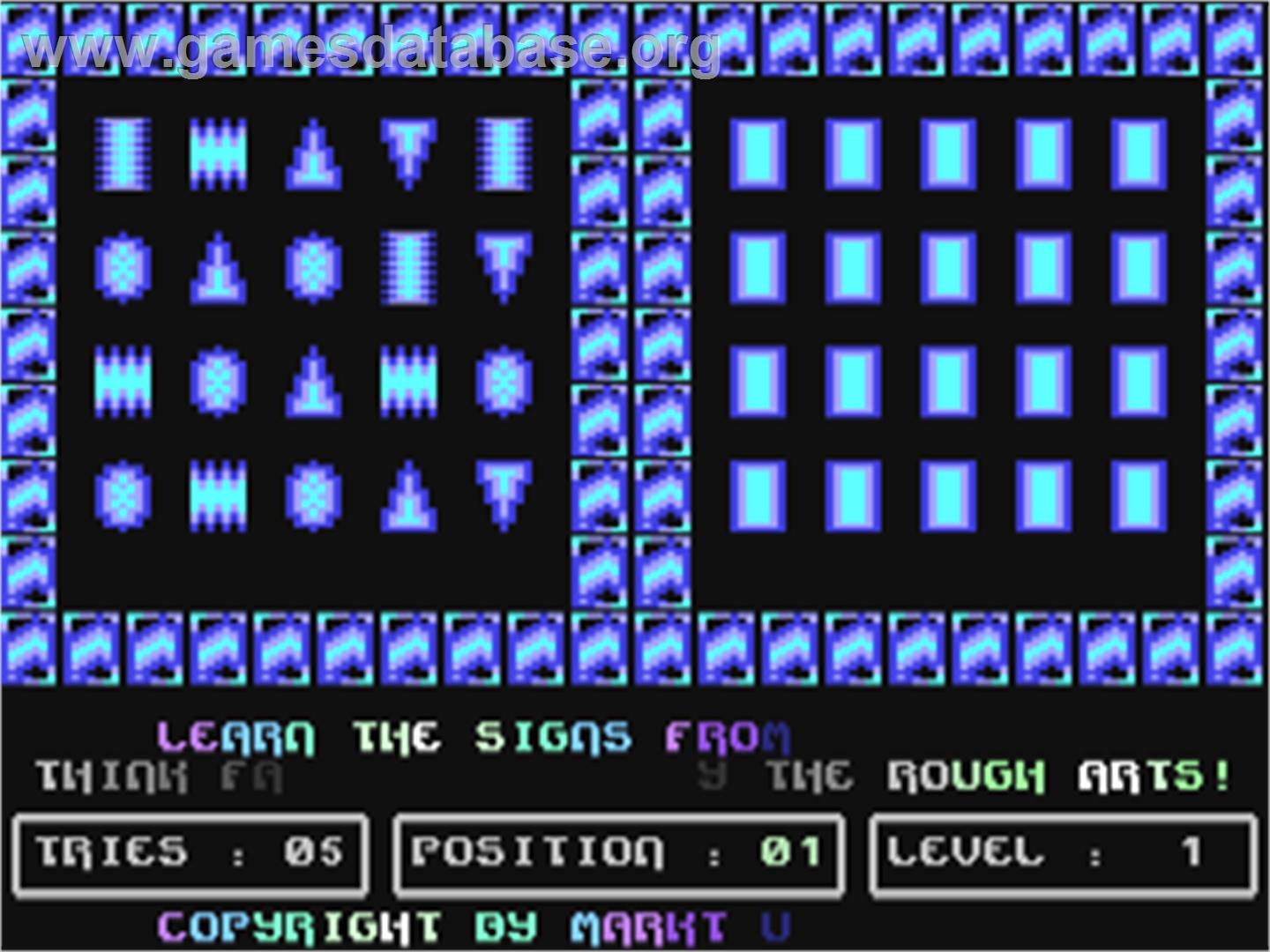 Think Fast - Commodore 64 - Artwork - In Game