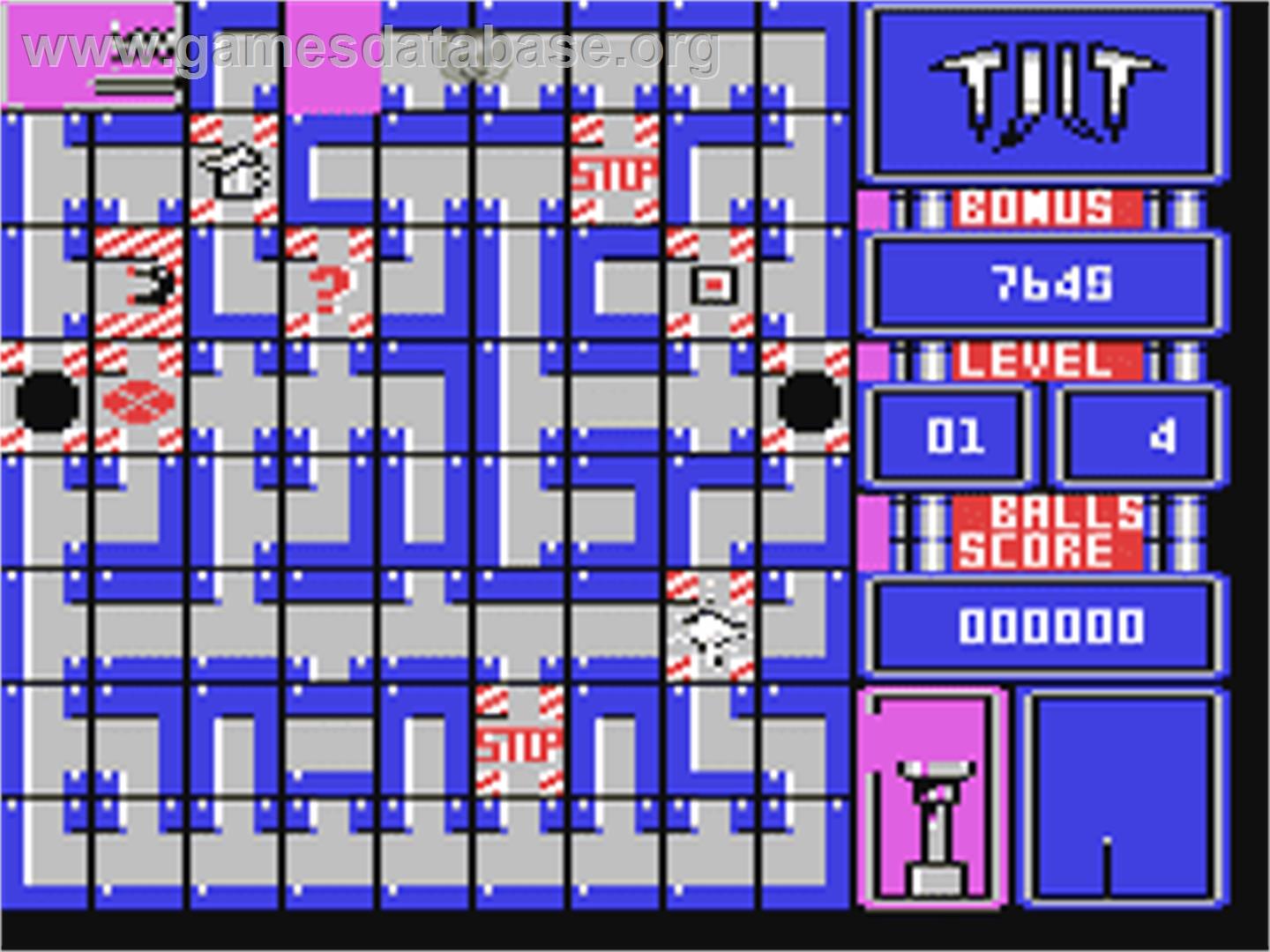 Tilt (Genias) - Commodore 64 - Artwork - In Game