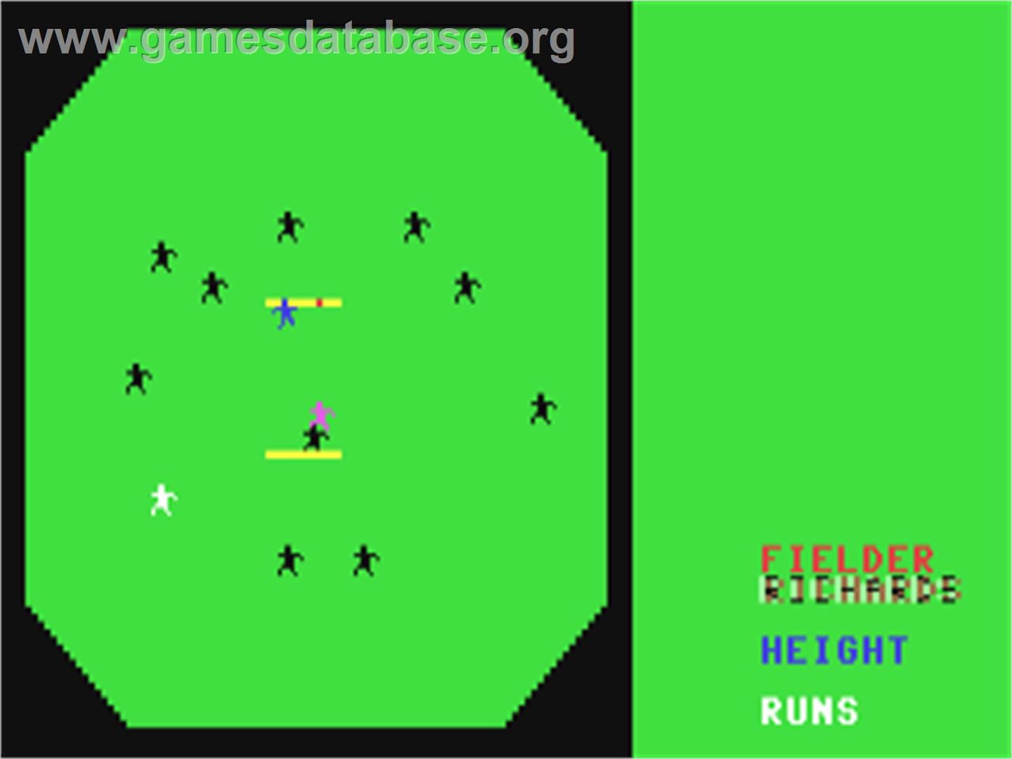 Tim Love's Cricket - Commodore 64 - Artwork - In Game