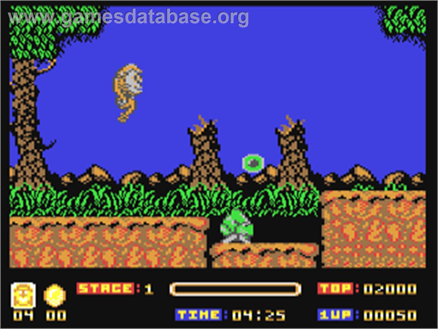 Toki: Going Ape Spit - Commodore 64 - Artwork - In Game