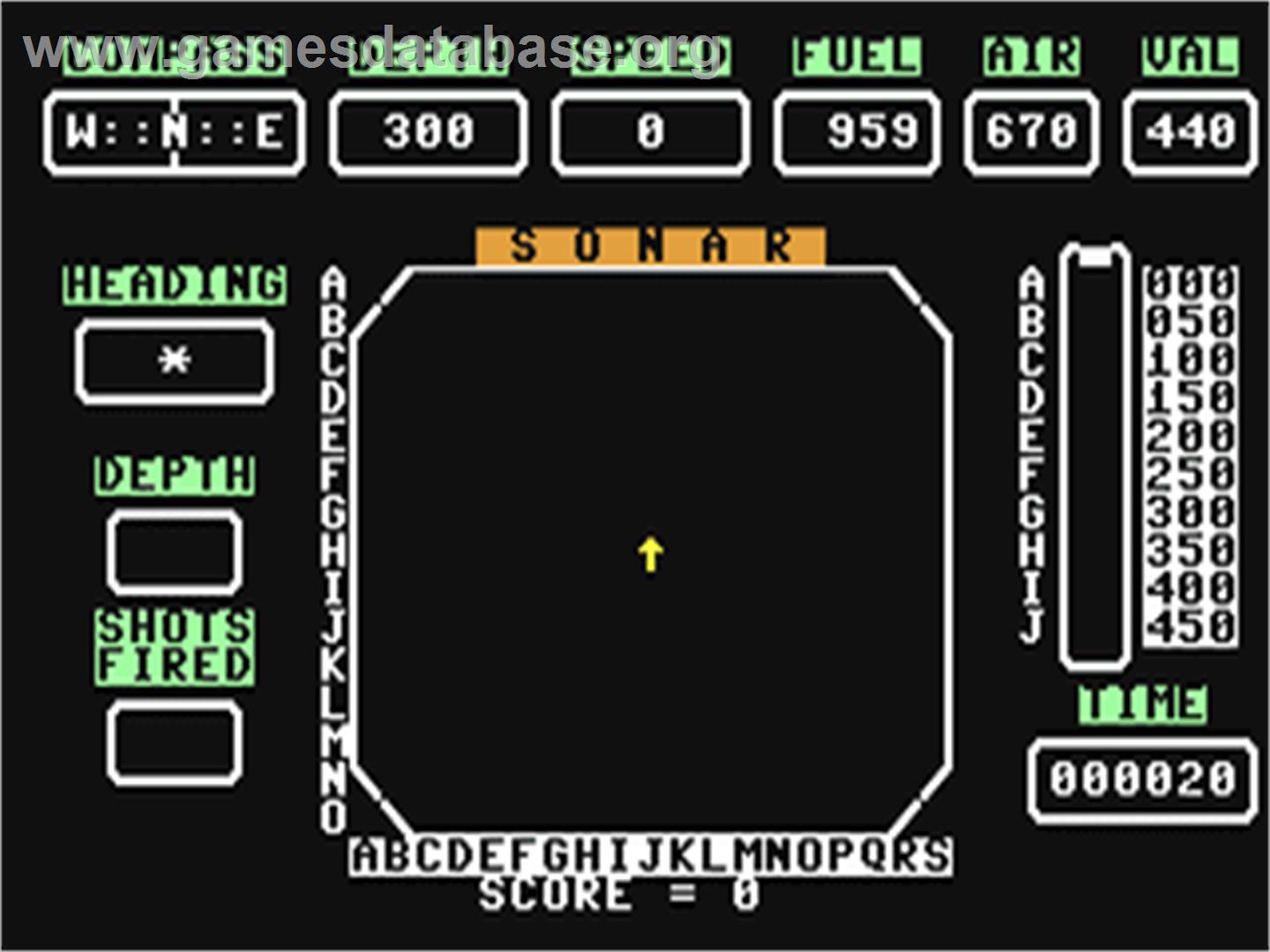 Torpedo (Susie Software) - Commodore 64 - Artwork - In Game