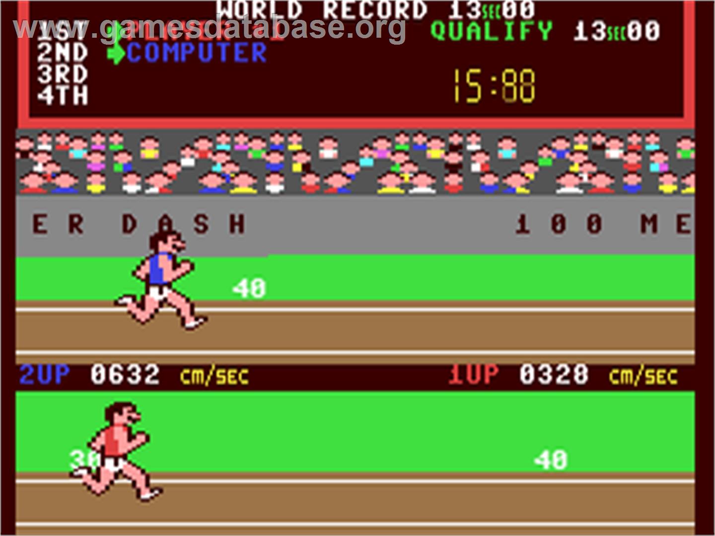 Track & Field - Commodore 64 - Artwork - In Game