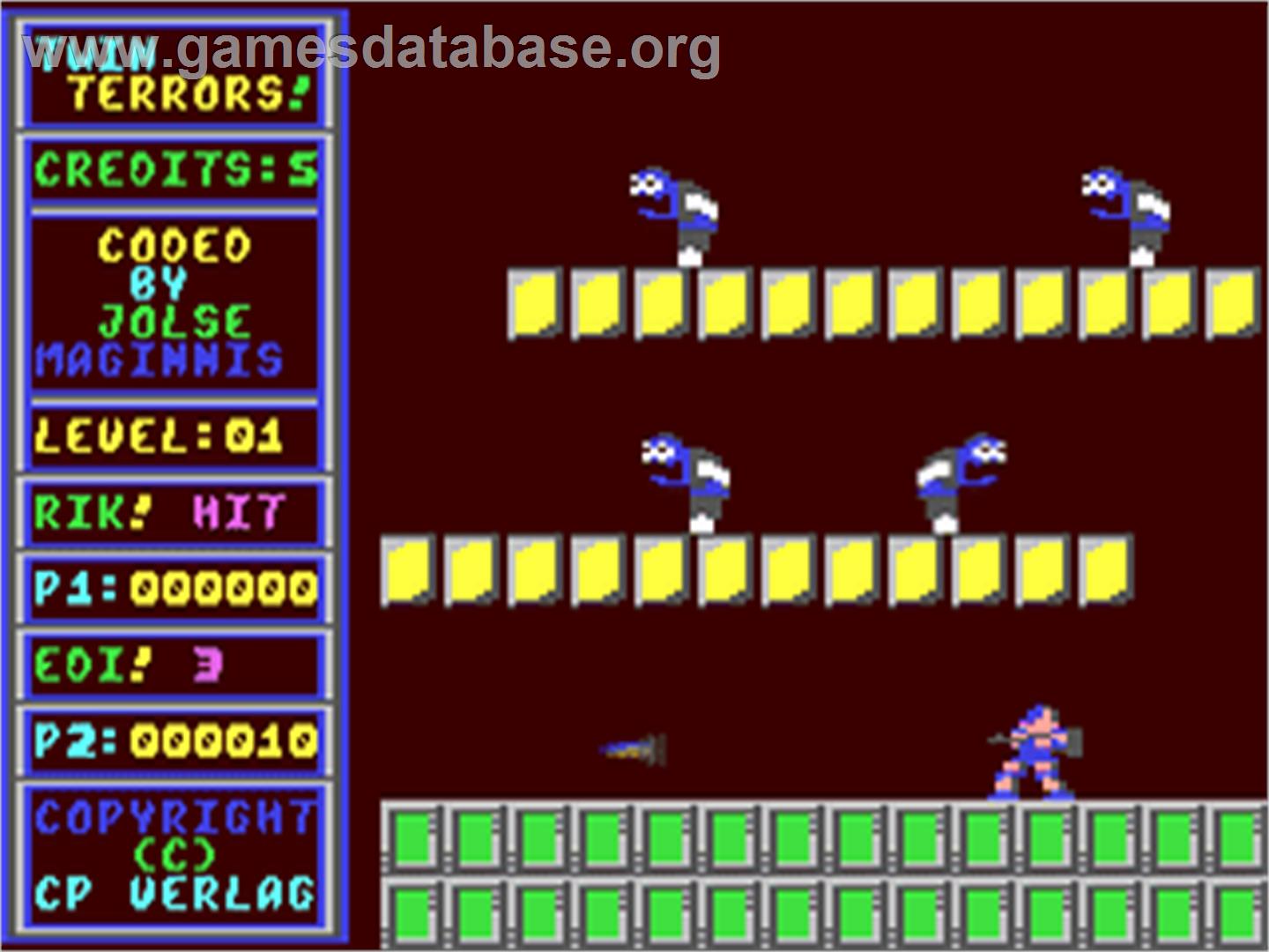 Twin Terrors - Commodore 64 - Artwork - In Game