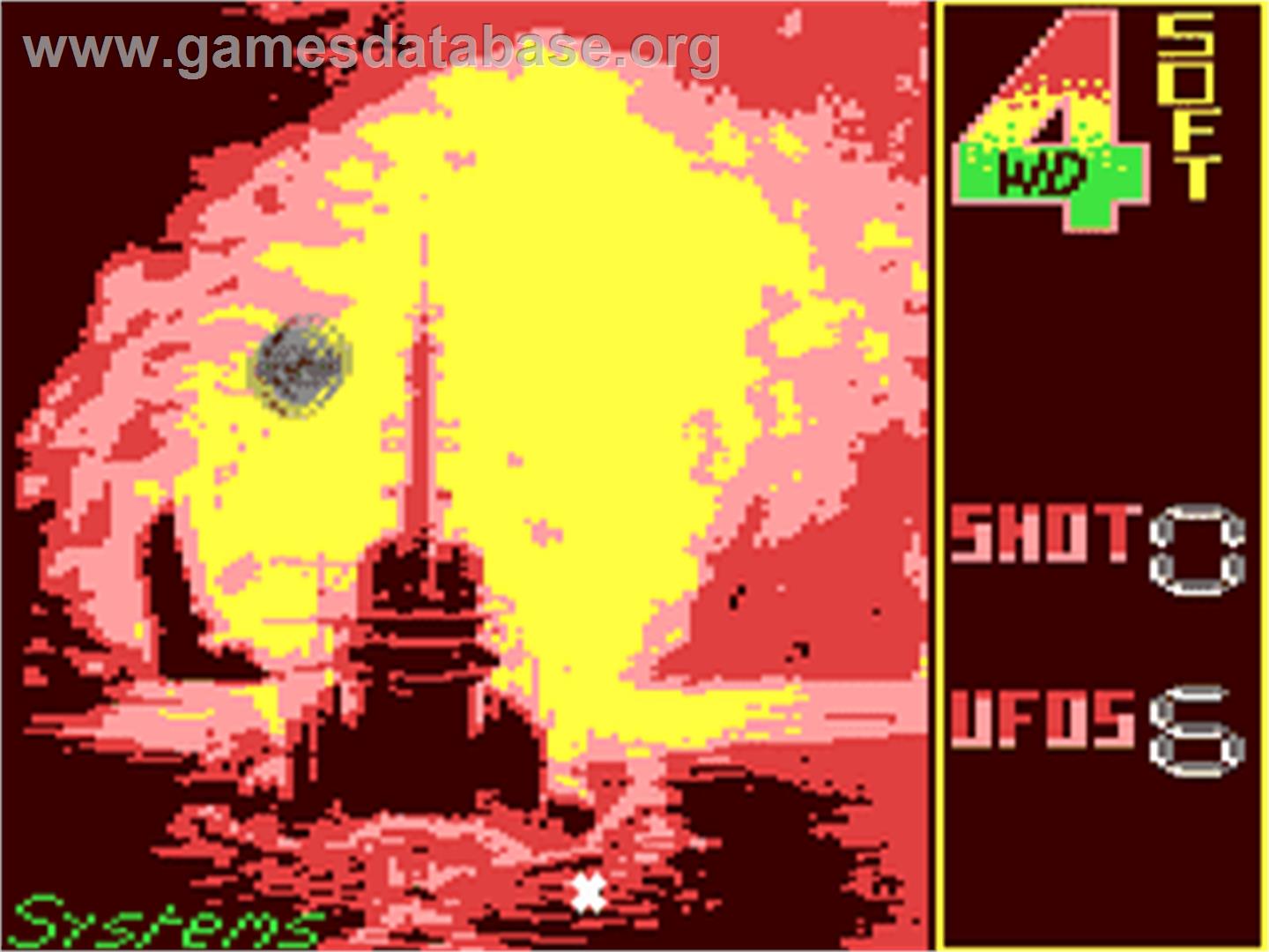 Ufo Attack - Commodore 64 - Artwork - In Game