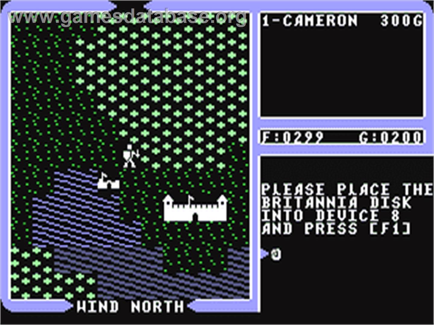 Ultima 4 - Quest Of The Avatar - Commodore 64 - Artwork - In Game