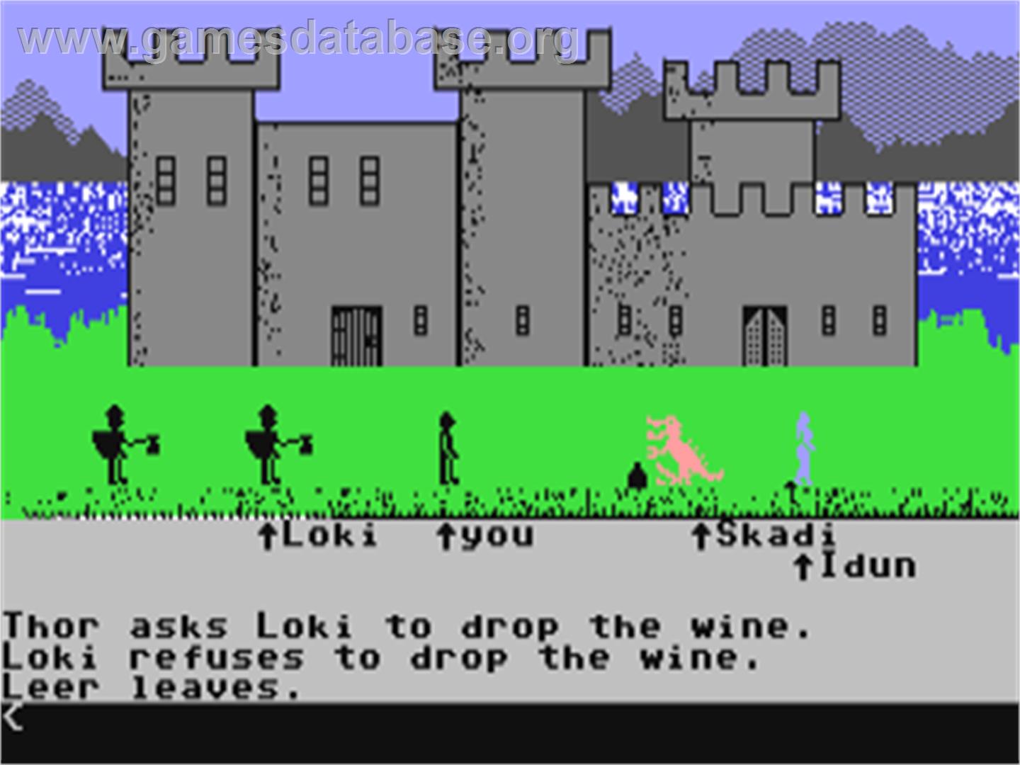 Valhalla - Commodore 64 - Artwork - In Game