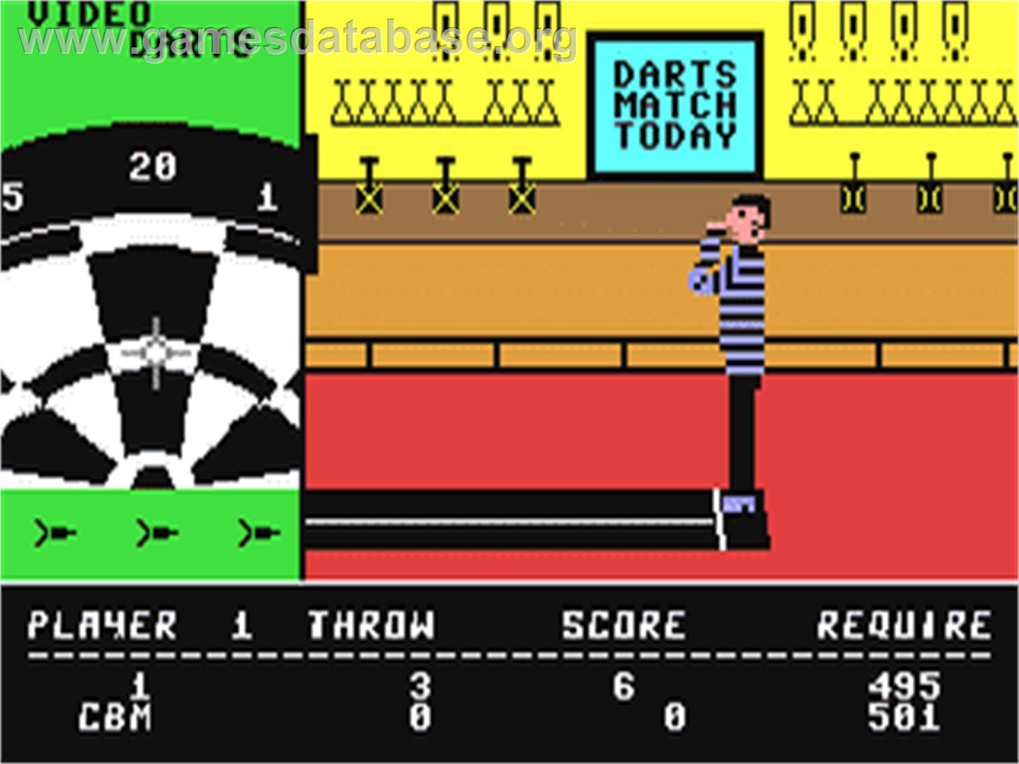 Video Darts - Commodore 64 - Artwork - In Game