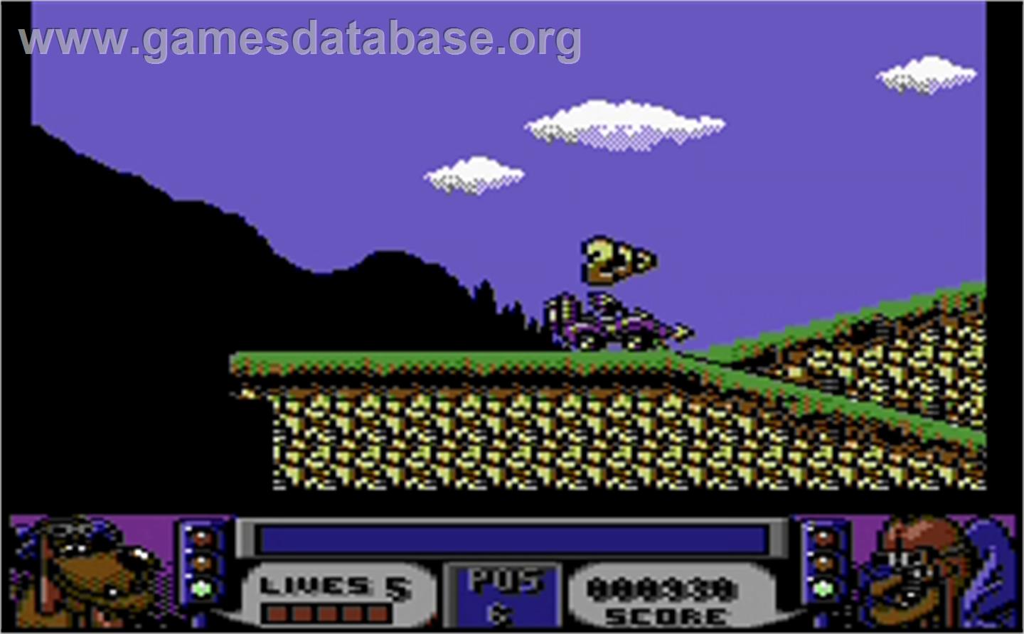 Wacky Races - Commodore 64 - Artwork - In Game