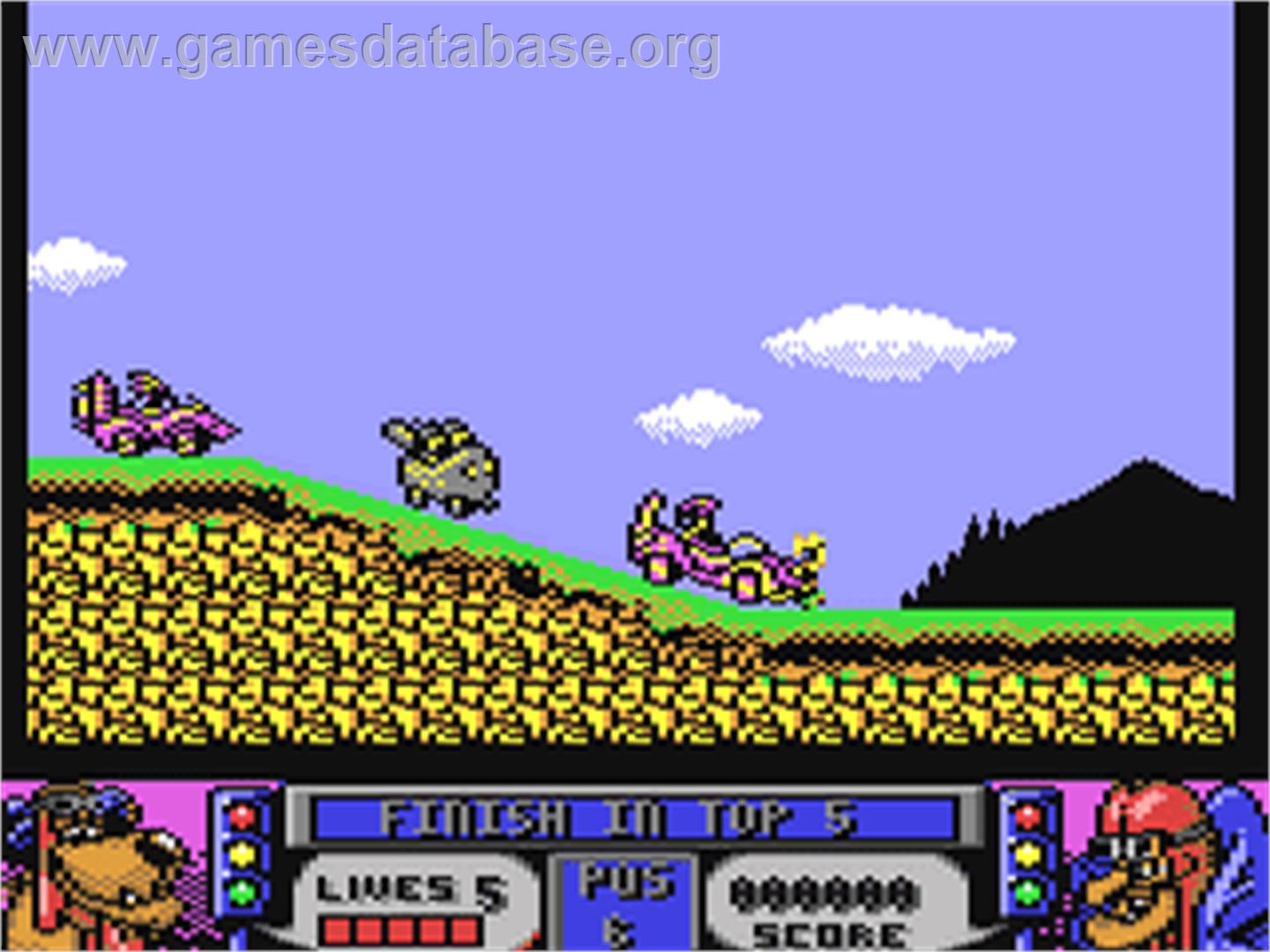 Wacky Races - Commodore 64 - Artwork - In Game