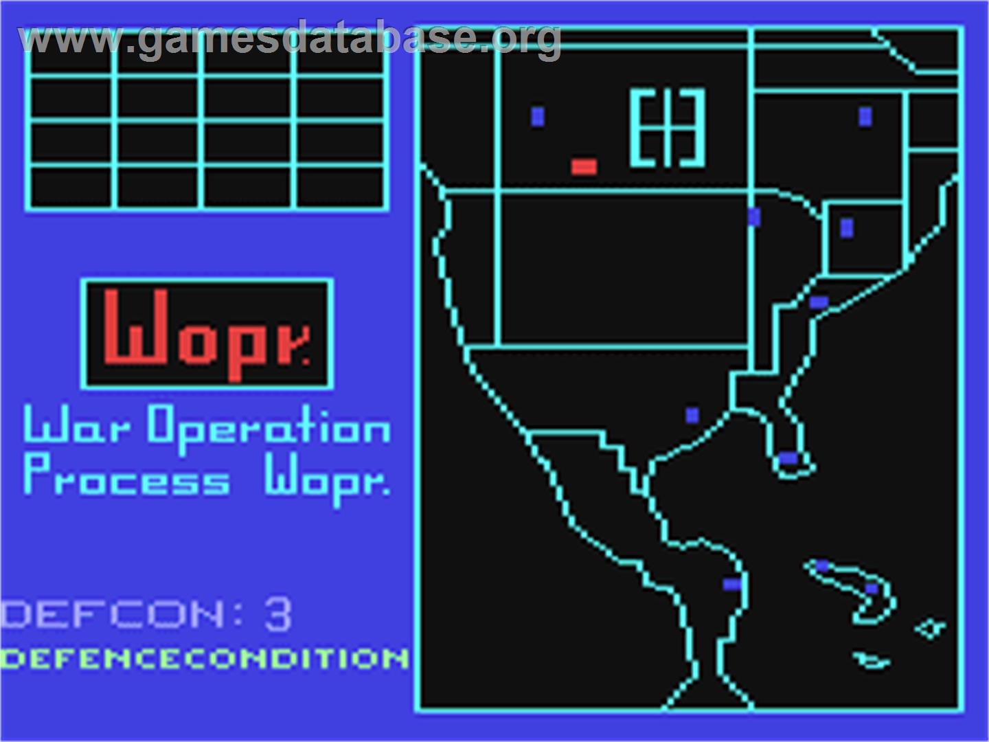 War Games V2.2 - Commodore 64 - Artwork - In Game
