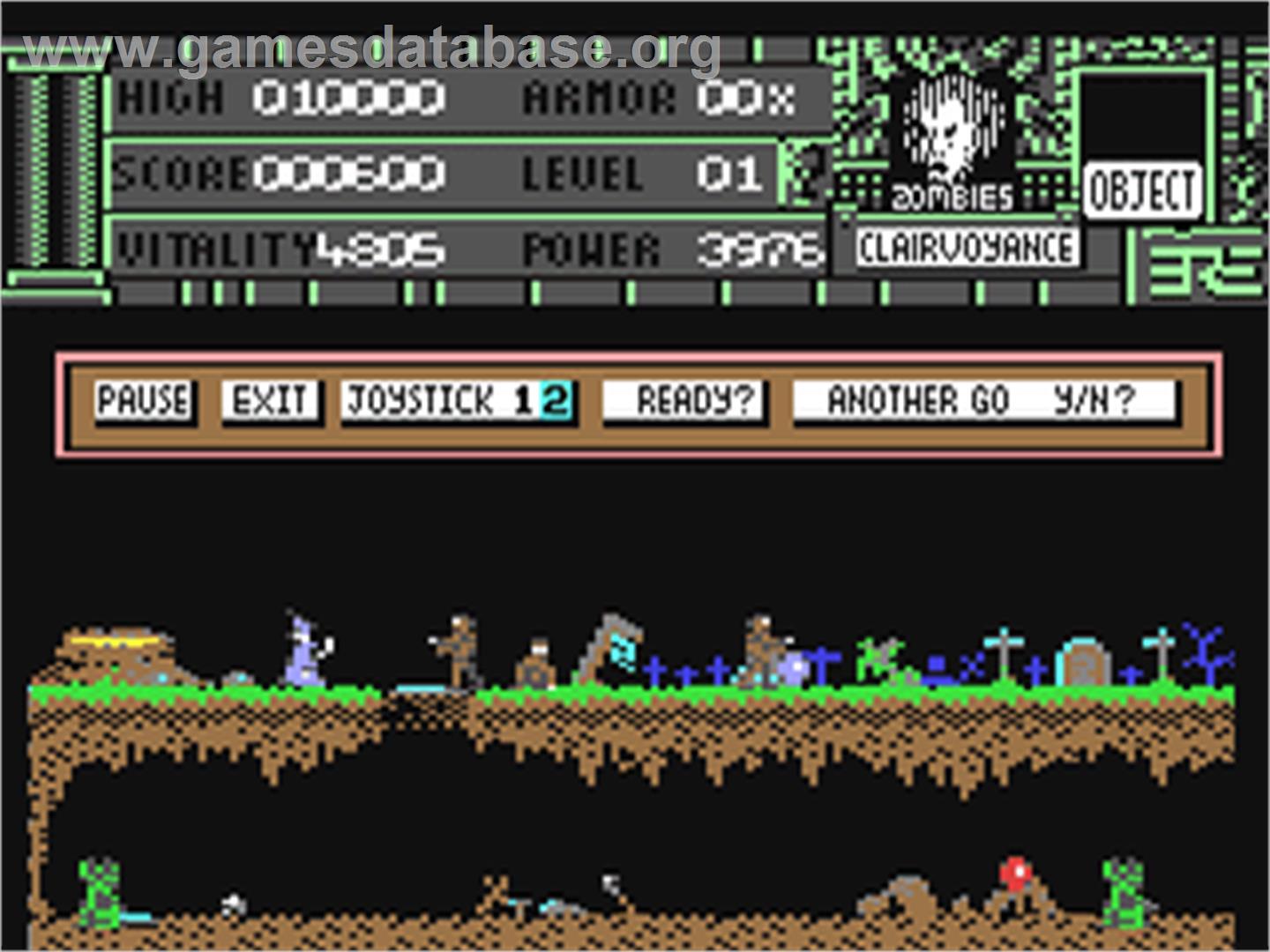 Warlock's Quest - Commodore 64 - Artwork - In Game