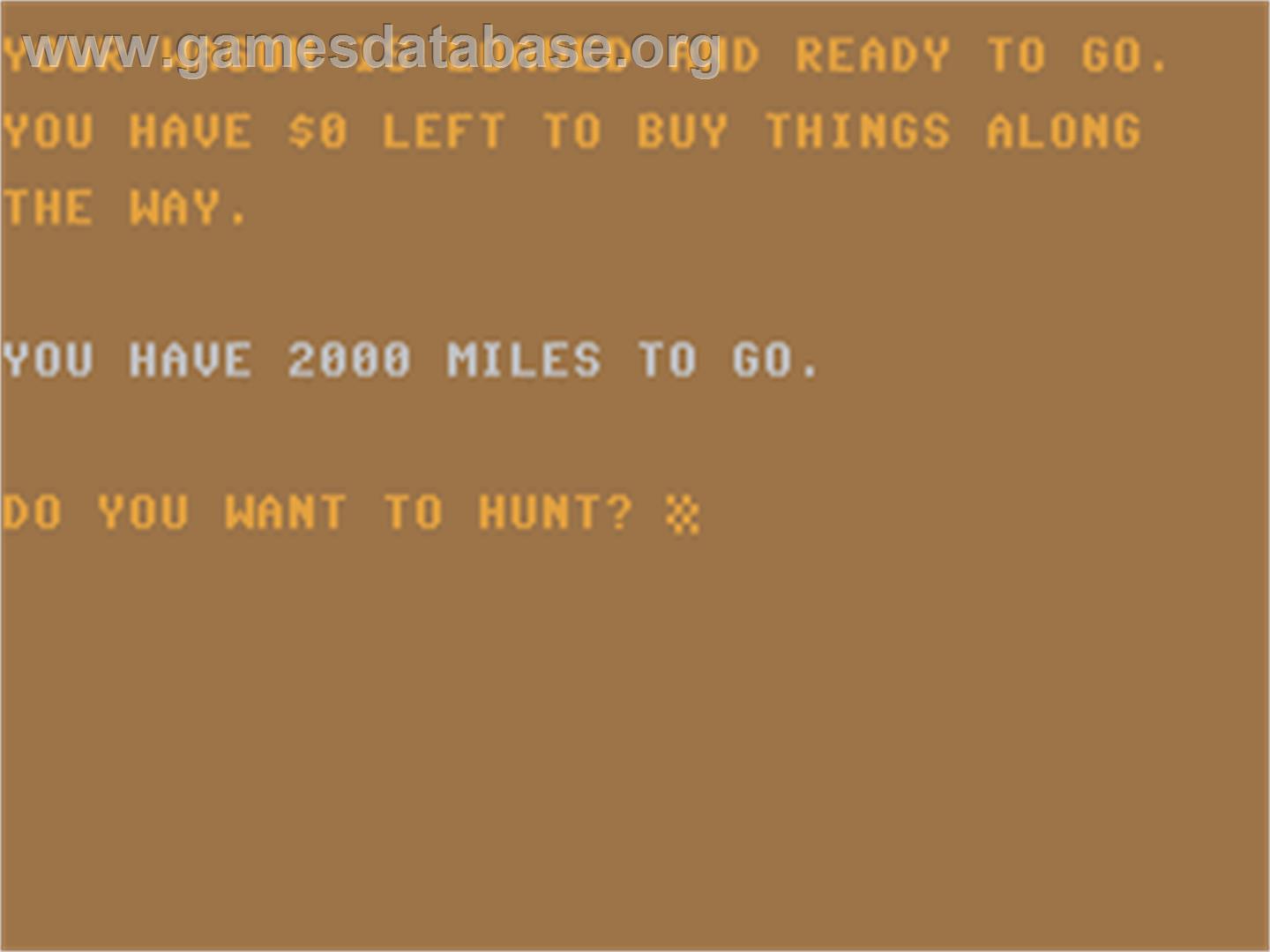 Westward Ho - Commodore 64 - Artwork - In Game