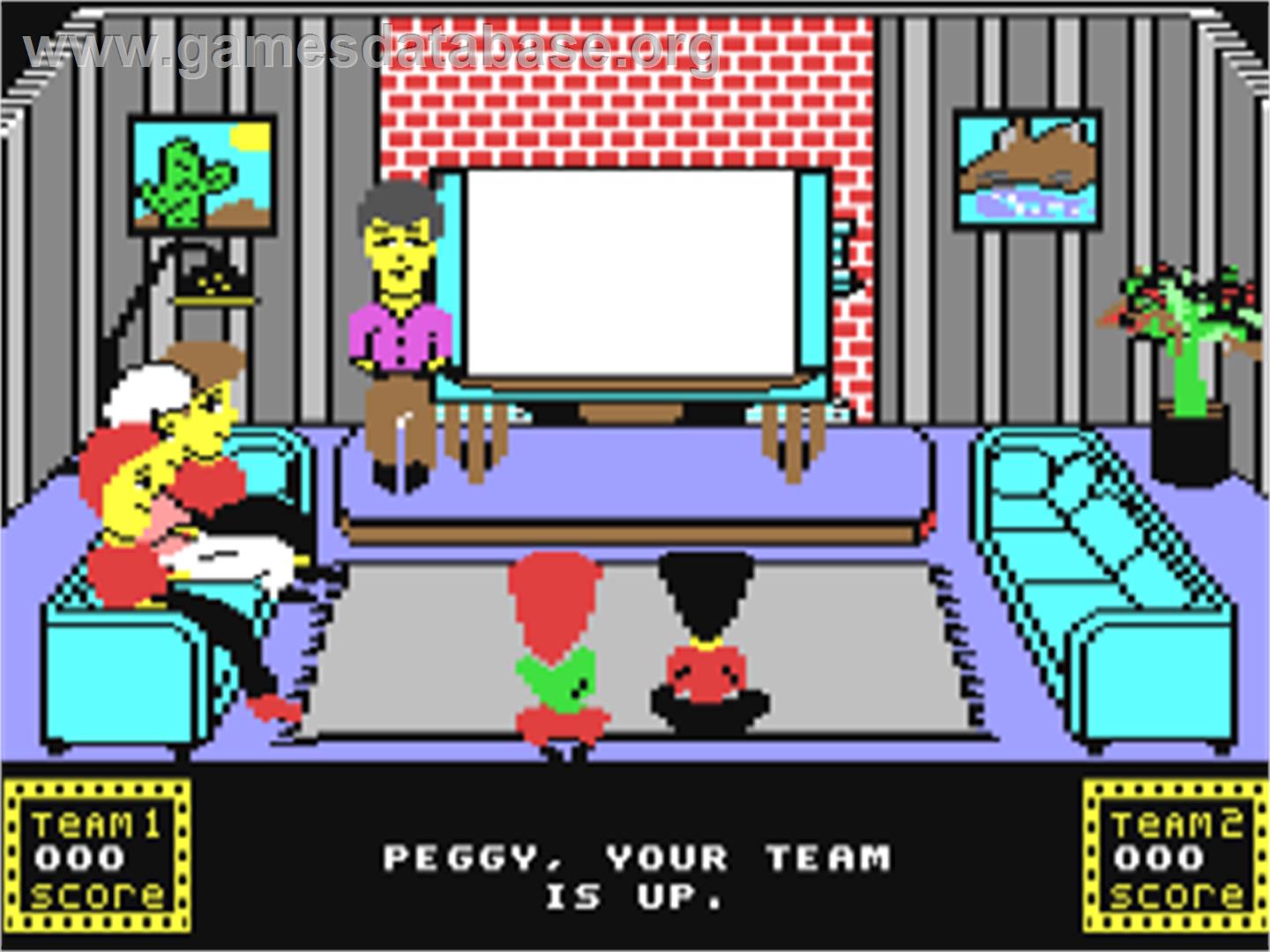 Win, Lose Or Draw - Commodore 64 - Artwork - In Game