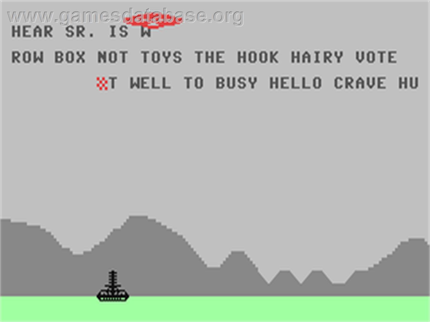 Word Invaders - Commodore 64 - Artwork - In Game