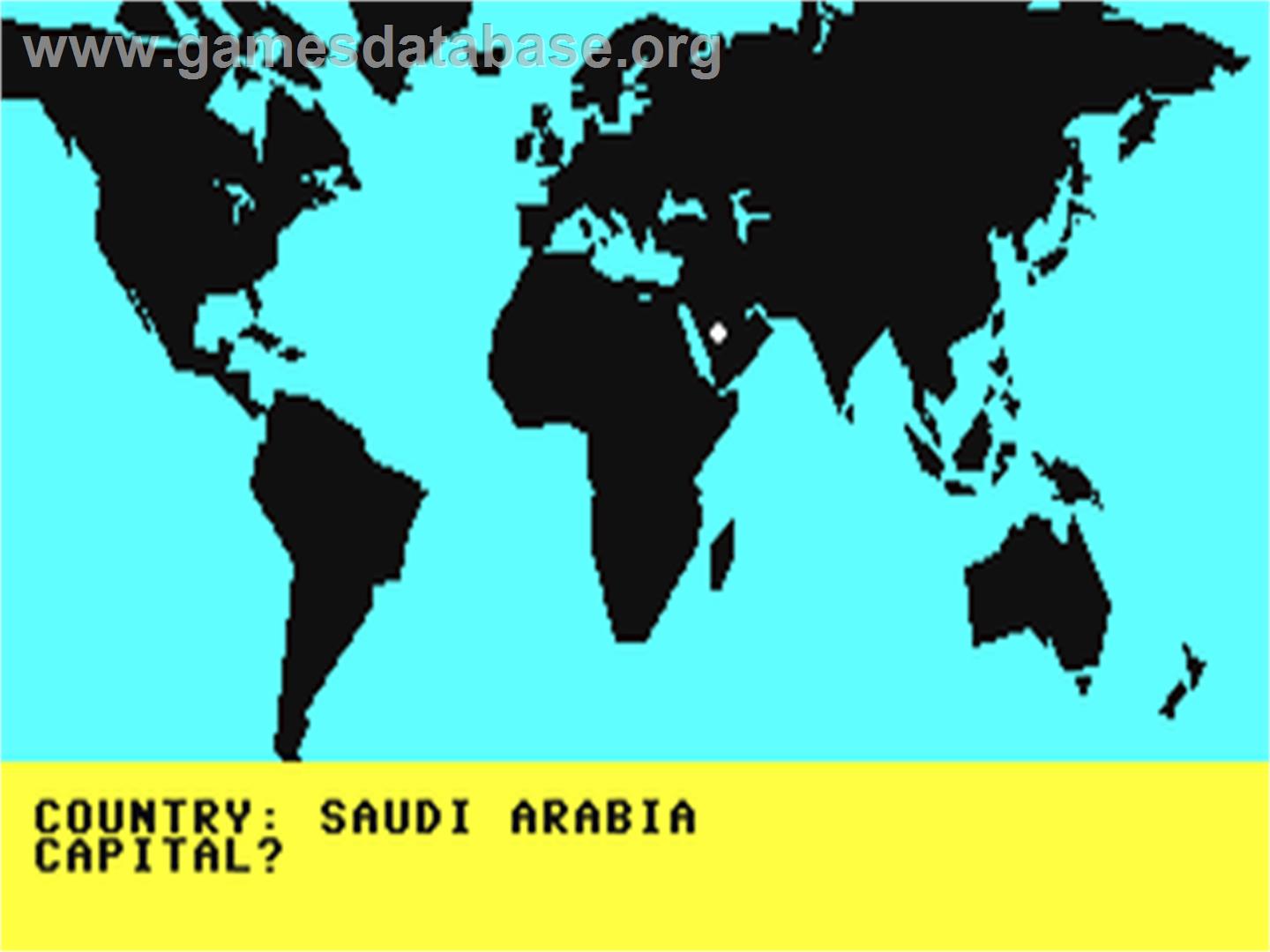 World Geography - Commodore 64 - Artwork - In Game
