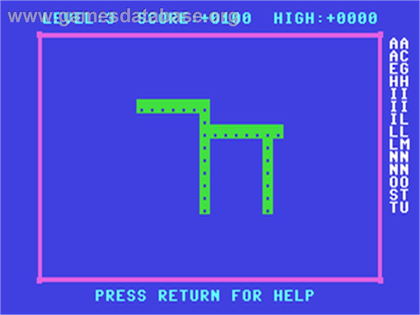 Xanagrams - Commodore 64 - Artwork - In Game