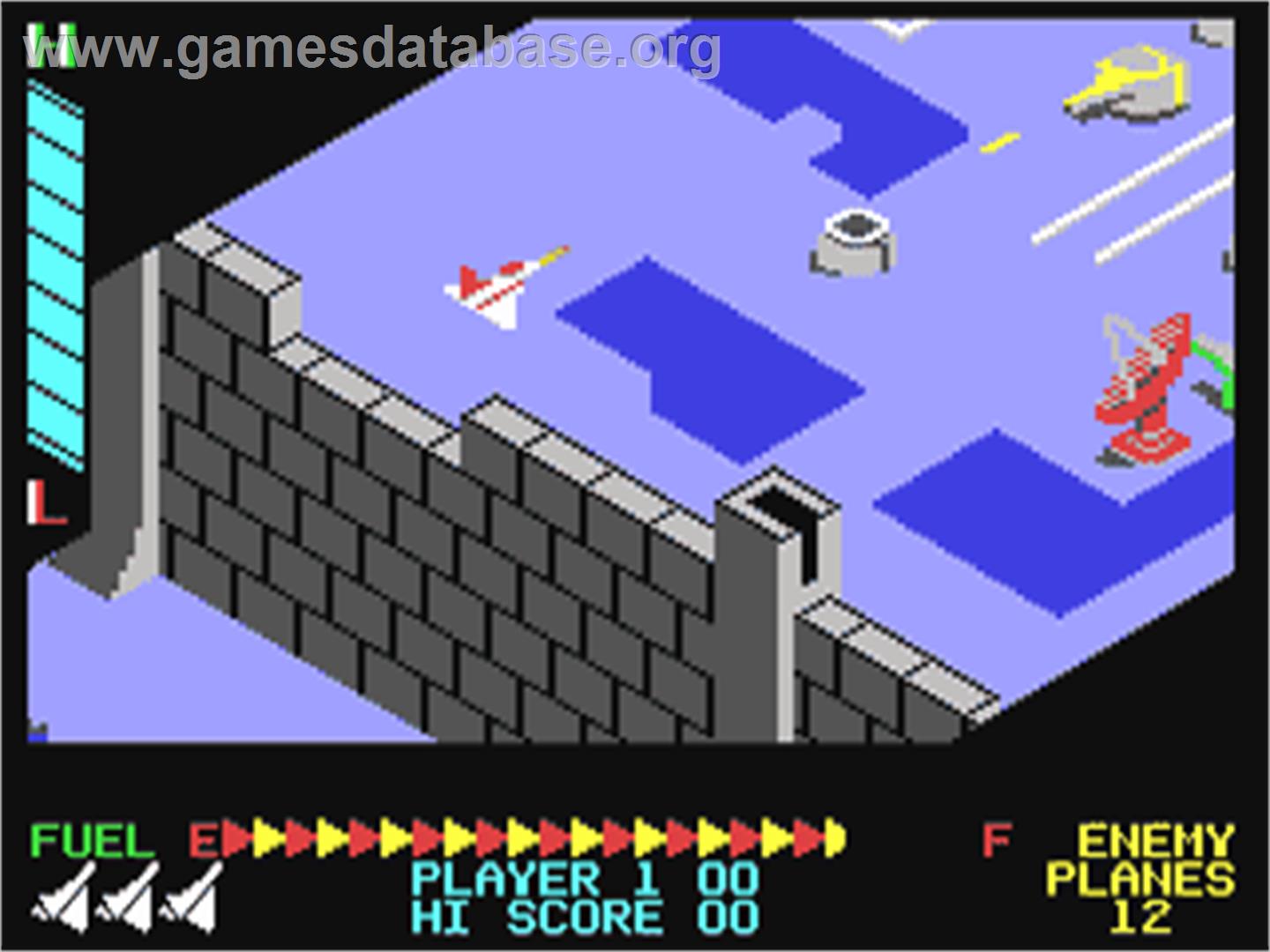 Zaxxon - Commodore 64 - Artwork - In Game