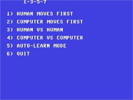 Title screen of 1-3-5-7 on the Commodore 64.