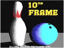 Title screen of 10th Frame on the Commodore 64.