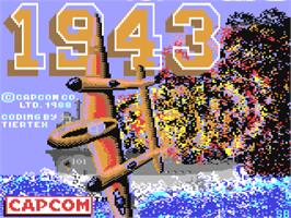 Title screen of 1943: The Battle of Midway on the Commodore 64.