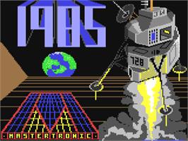 Title screen of 1985: The Day After on the Commodore 64.