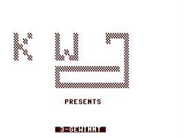 Title screen of 3-gewinnt on the Commodore 64.