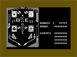 Title screen of 4 Aces Pinball on the Commodore 64.