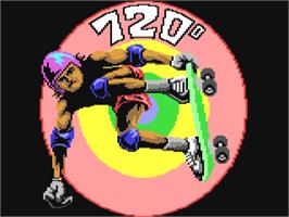 Title screen of 720 Degrees on the Commodore 64.