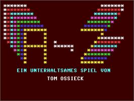 Title screen of A-z Quiz on the Commodore 64.