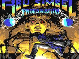 Title screen of Abu Simbel Profanation on the Commodore 64.