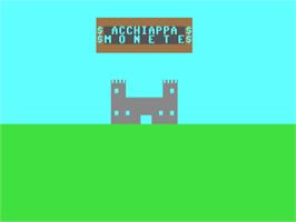 Title screen of Acchiappa Monete on the Commodore 64.