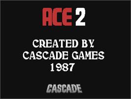 Title screen of Ace 2 (Preview) on the Commodore 64.