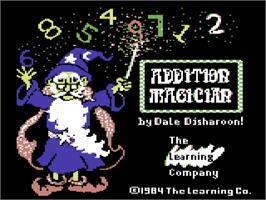 Title screen of Addition Magician on the Commodore 64.