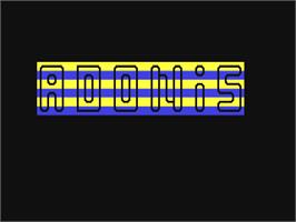 Title screen of Adonis on the Commodore 64.