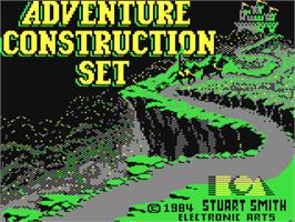 Title screen of Adventure Construction Set on the Commodore 64.