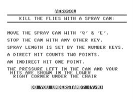 Title screen of Aerosol on the Commodore 64.