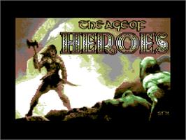 Title screen of Age Of Heroes, The on the Commodore 64.
