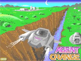 Title screen of Agent Orange on the Commodore 64.