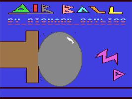 Title screen of Air Ball on the Commodore 64.
